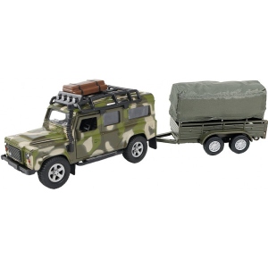 Автотранспорт TechnoDrive LAND ROVER DEFENDER МІЛІТАРІ (з причепом) (520027.270)