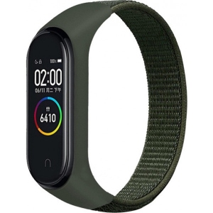 Ремінець для фітнес-браслету BeCover Nylon Style for Xiaomi Mi Smart Band 5 Khaki (705424)