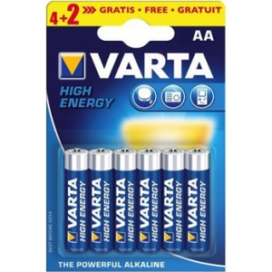 Батарейка тип AA Varta LONGLIFE POWER AA BLI 6 (4+2) ALKALINE