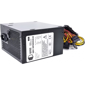 Блок живлення для ПК QUBE 500W 80+ (QBC-GPS500A12)