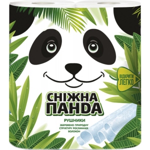 Рушники паперові Сніжна панда 2сл, 2 шт.