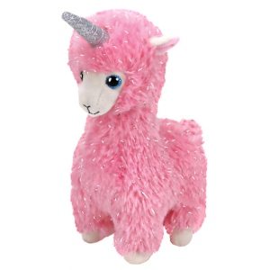 М'яка іграшка глазастик TY Beanie Babies Рожева лама "Lana" 15 см (36282)