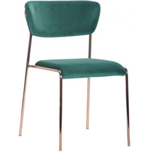 Стілець кухоний AMF Alphabet A gold/dark green (545704)