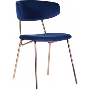 Стілець кухоний AMF Alphabet B gold/royal blue (545705)