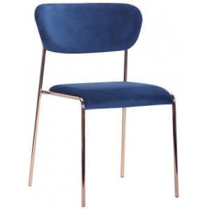 Стілець кухоний AMF Alphabet A gold/royal blue (545702)
