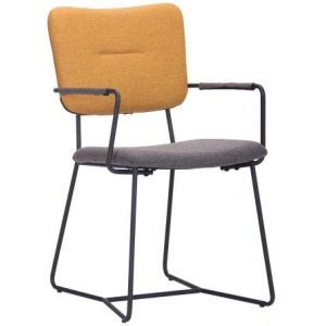 Стілець кухоний AMF Alphabet H black/yellow gray (545767)