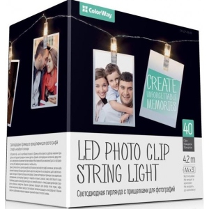 Уцінка - Гірлянда лінійна Colorway 40LED, 4.2м, з прищами для фото (CW-LCP-40L42B) #