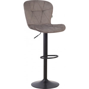 Стілець барний AMF Vensan Velvet Gray/Black