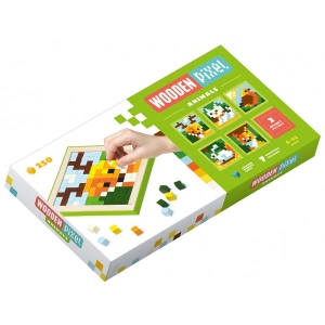 Дерев'яна мозаїка Cubika «Wooden pixel 3» Звірі (14897) Київ