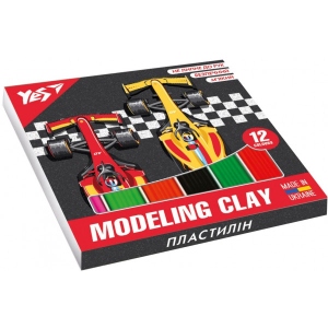Пластилін класичний YES Race legend 12 кол. 240 г (540599)