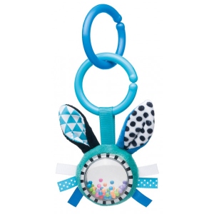 Підвіска Canpol babies Zig Zag 0 + з брязкальцем синій кролик (68/058_blu)