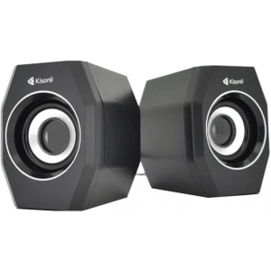 Комп'ютерна акустика звичайна 2.0 Kisonli A-101S/23402 Black