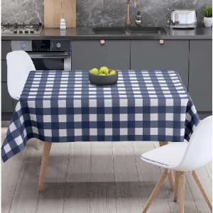 Скатертина прямокутна ТЕП Panama 160х200 см Dark blue check (С-04188_29783)
