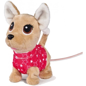 Інтерактивна іграшка м'яка Simba Toys Chi Chi Love Чихуахуа. Мерехтіння на ДУ, ходить виляє хвіст., Лает, н. і св. еф., 20см, 5+ (5893447) Київ