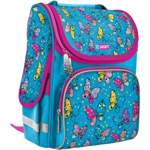Рюкзак шкільний Smart PG-11 Bright butterfliesl Blue (557723)