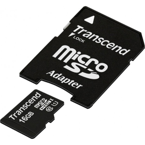 Карта памяти microSD Transcend microSDHC 16GB Class 10 UHS-1 Premium (TS16GUSDU1)