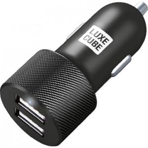 Автомобільний зарядний пристрій Luxe Cube 2USB 17W Black (8886668698498)