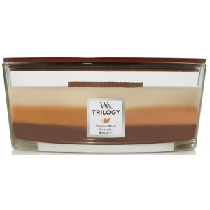 Свічка скло Woodwick Ellipse Trilogy Cafe Sweets (Кафе солодощів) 453г (76904E)