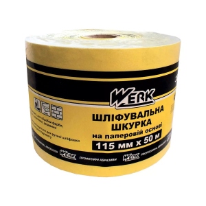 Лист шліфувальний Werk 115 ммх50 м 60 (WE107031/5131102)
