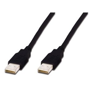 Кабель USB type A - USB type A Assmann USB 2.0 (AM/AM) 1.8m Black (AK-300100-018-S)