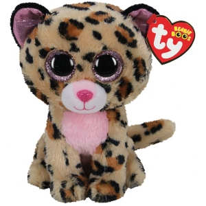 М'яка іграшка глазастик TY Beanie Boo 'S Бурий леопард "LIVVIE" 15 см (36367)