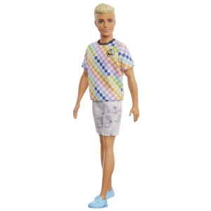 Лялька Barbie Кен "Модник" у клітчастій футболці (GRB90) інтернет-магазин