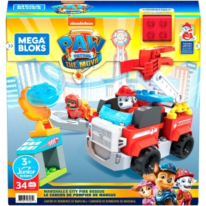 Пластиковий конструктор для малюків Mega Bloks Пожежна машина Маршала з м/ф "Щенячий патруль"  (GYJ01) Київ