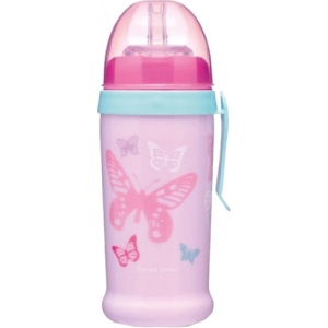 Поїльник-непроливайка дитячий Canpol babies Butterfly рожевий, 350 мл. (56/515_pin)
