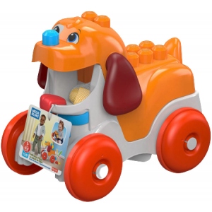 Пластиковий конструктор для малюків Mega Bloks Песик-каталка "Веселий конструктор"  (GNW63)