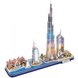 3D пазли Cubic Fun City line Дубай із LED-підсвічуванням (L523h)