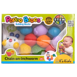 Пластиковий конструктор для малят K’S Kids Baby Складывающаяся гусеничка (KA10610-3GB)