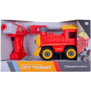 Пластиковий конструктор DIY Spatial Creativity Поезд с электродвигателем LM8073-DZ-1 (CJ-1379241)
