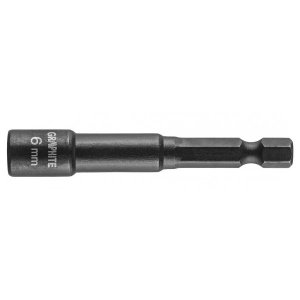 Торцева голівка GRAPHITE сталь S2 6 мм (56H550)