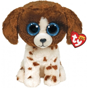 М'яка іграшка глазастик TY Beanie Boo's Цуценя "MUDDLES" 25см (36487)
