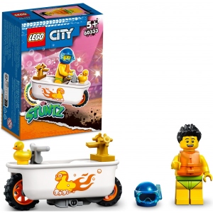 Конструктор LEGO City Каскадерський мотоцикл для гри у ванні (60333)