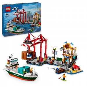 Конструктор LEGO City Морська гавань із вантажним судном (60422)