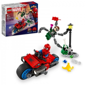 Конструктор LEGO Marvel Погоня на мотоциклах Людина-Павук vs. Доктор Восьминіг (76275)