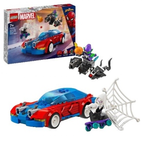 Конструктор LEGO Marvel Автомобіль для перегонів Людини-Павука й Зелений Гоблін з отрутою Венома (76279)