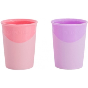 Чашка Twistshake 170 мл 2 шт. 6+ міс Pastel Pink Purple (78114)