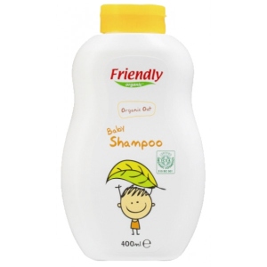 Засіб 2в1 по догляду за дитячим волоссям Friendly organic Органічний дитячий шампунь-гель з екстрактом вівса 400 мл (FR1758)