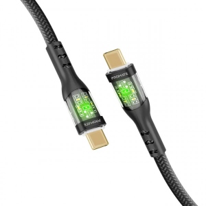 Кабель синхронізації даних Promate Type-C - USB Type-C (transline-cc200.black)