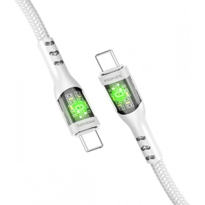 Кабель синхронізації даних Promate Type-C - USB Type-C (transline-cc200.white)