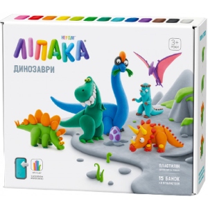 Маса для ліплення Липака Дінозаври (15016-UA01)