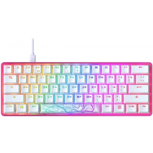 Клавіатура дротова ігрова HyperX Alloy Origin 60 Red USB RGB ENG/RU Pink (572Y6AA)