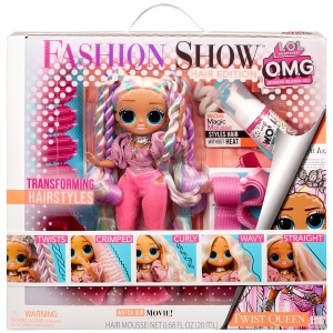 Колекційна лялька набір L.O.L. Surprise! "O.M.G. Fashion show" – МОДНА ЗАЧІСКА КОРОЛЕВИ ТВІСТ (584292)
