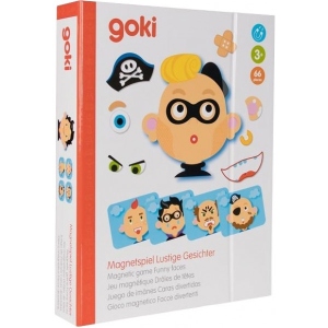 Настільна гра розвиваюча (3-4 роки) goki Смішні гримаси хлопчик (58488G)