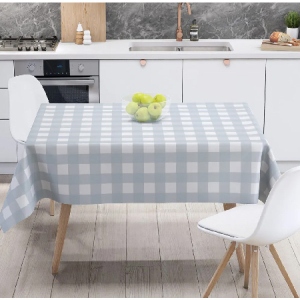 Скатертина прямокутна ТЕП Panama 160х200 см Light grey check (С-04188_29779)