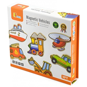 Набір магнітних фігурок Viga Toys Транспорт 20 шт. (58924N) фірмовий сайт