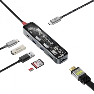 Хаб USB Promate transhub-lite
