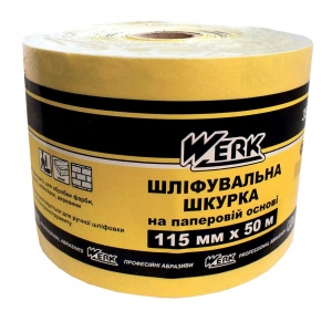 Лист шліфувальний Werk 115 ммх50 м 100 ( WE107033/5131104)